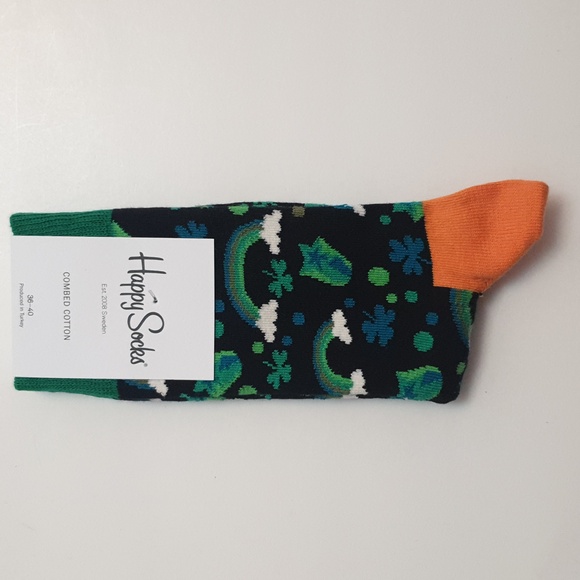 Happy Socks Women Socks EU 36-40, US 5.5 - 9.5 Brand New Combed Cotton #22 - Picture 2 of 4